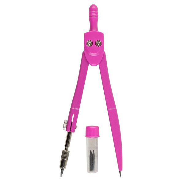 Produktbild: Idena Schulzirkel mit Ersatzminen pink