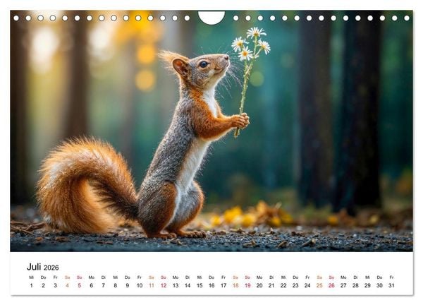 Produktbild: Tierische Jahreszeiten (Wandkalender 2026 DIN A4 quer), CALVENDO Monatskalender