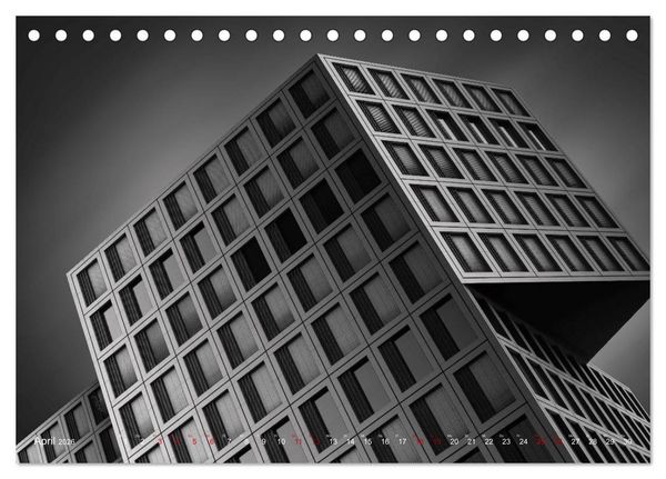 Produktbild: Monochrome Architektur (Tischkalender 2026 DIN A5 quer), CALVENDO Monatskalender