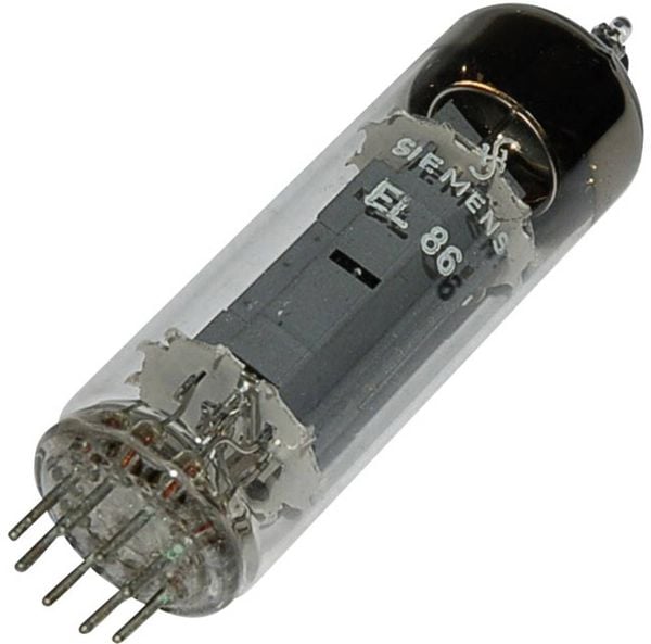 Produktbild: BTB Vertrieb EL 86 = 6 CW 5 Elektronenr&ouml;hre Endpentode 170 V 70 mA Polzahl: 9 Sockel: Noval Inhalt 1 St.
