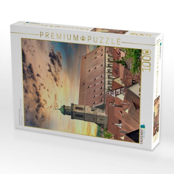 Produktbild: CALVENDO Puzzle Dinkelsb&uuml;hl, M&uuml;nster St. Georg | 1000 Teile Lege-Gr&ouml;&szlig;e 64x48cm Foto-Puzzle f&uuml;r gl&uuml;ckliche Stunden
