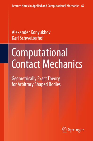 Produktbild: Computational Contact Mechanics