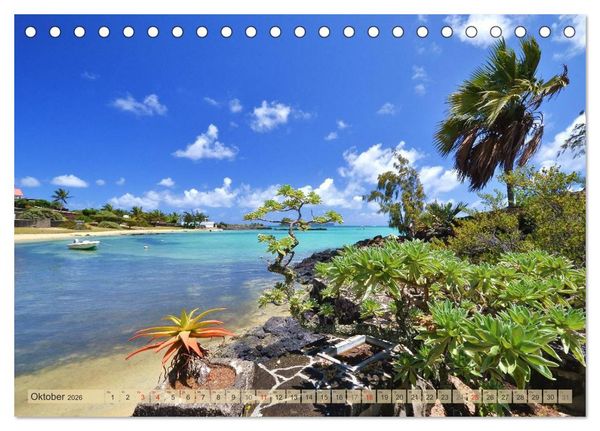 Produktbild: Tr&auml;um dich nach Mauritius (Tischkalender 2026 DIN A5 quer), CALVENDO Monatskalender