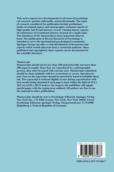Produktbild: Restricted Environmental Stimulation