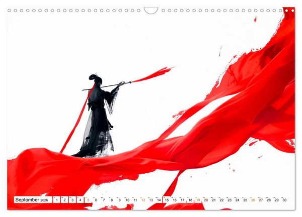 Produktbild: Samurai Illustrationen (Wandkalender 2026 DIN A3 quer), CALVENDO Monatskalender