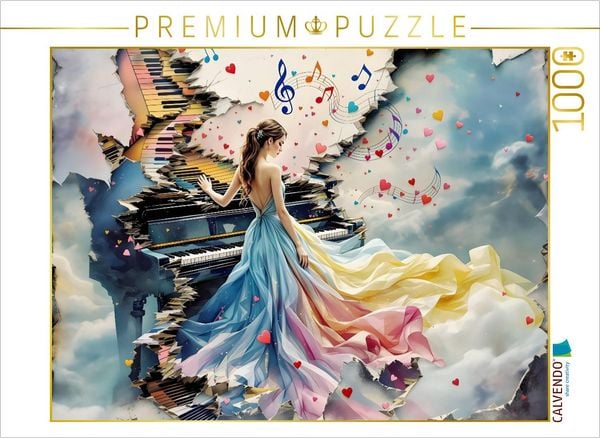 CALVENDO Puzzle Notenspiel | 1000 Teile Lege-Größe 64x48cm Foto-Puzzle für glückliche Stunden