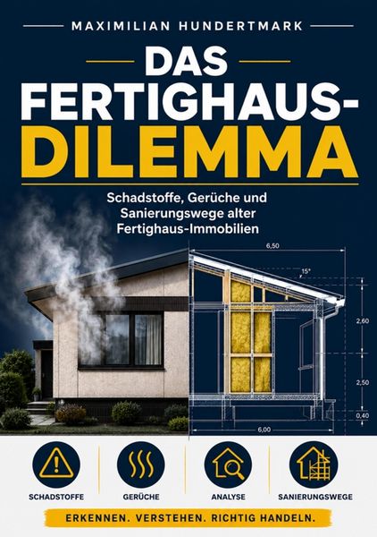 Produktbild: Das Fertighaus-Dilemma (Schadstoffe, Ger&uuml;che und Sanierungswege alter Fertighaus-Immobilien)