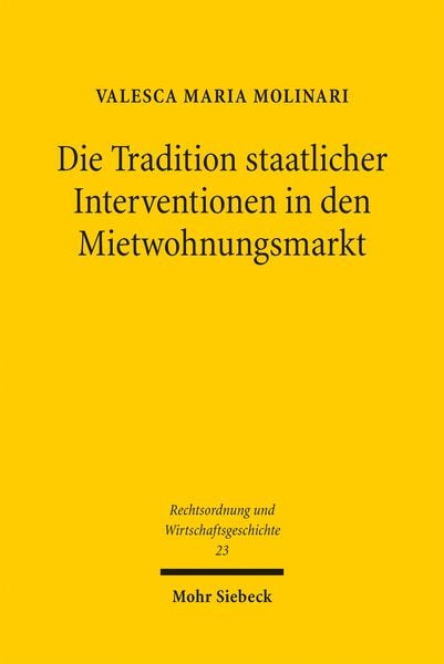 Produktbild: Molinari, V: Tradition staatlicher Interventionen in den Mie