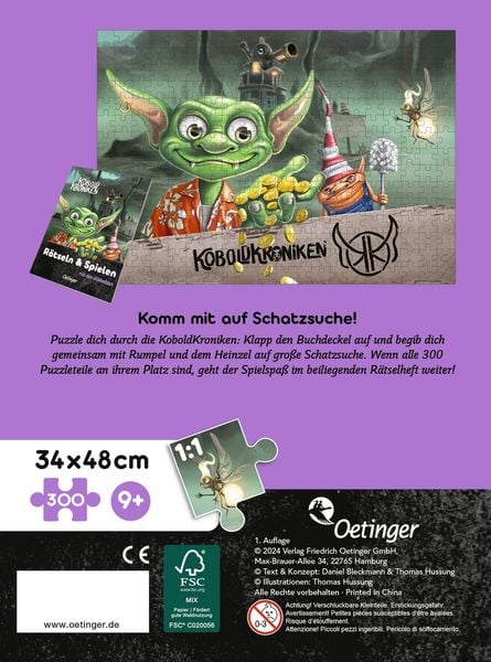 Produktbild: KoboldKroniken. Puzzle im Buch. Voll verheinzelt. 300 Teile