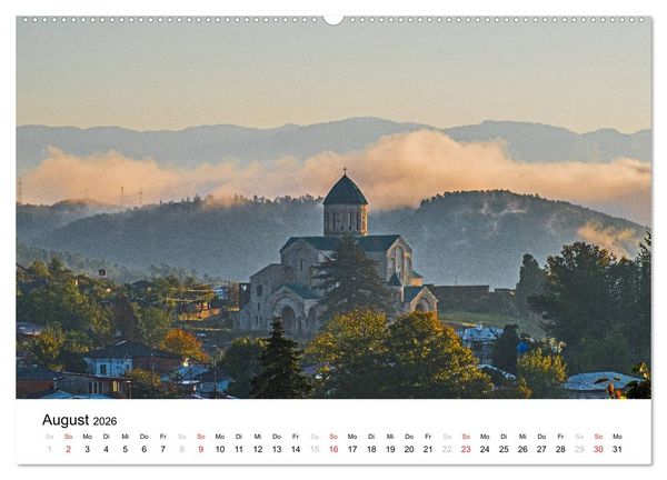 Produktbild: Eine Reise durch Georgien (hochwertiger Premium Wandkalender 2026 DIN A2 quer), Kunstdruck in Hochglanz