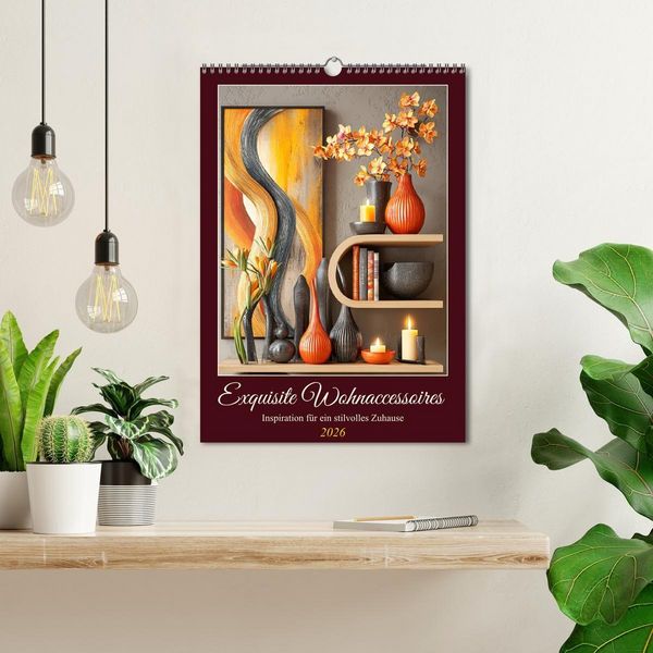 Produktbild: Exquisite Wohnaccessoires. Inspiration f&uuml;r ein stilvolles Zuhause (Wandkalender 2026 DIN A3 hoch), CALVENDO Monatskalender