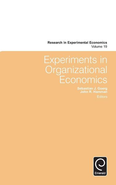 Produktbild: Experiments in Organizational Economics
