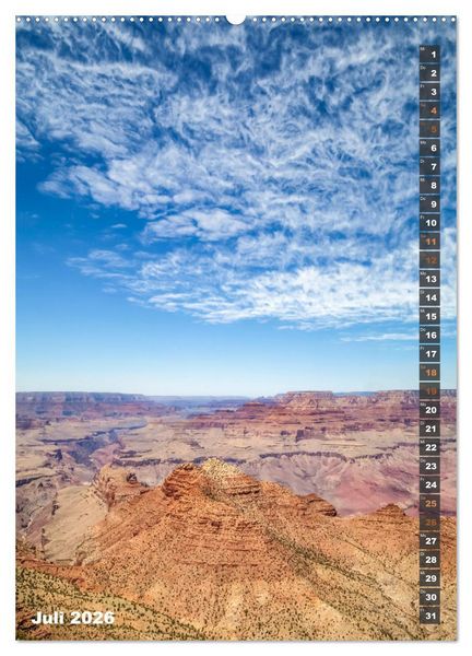 Produktbild: GRAND CANYON Imposante Aussichten (hochwertiger Premium Wandkalender 2026 DIN A2 hoch), Kunstdruck in Hochglanz