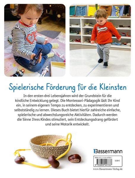 Produktbild: Montessori f&uuml;r die Kleinsten von der Geburt bis 3 Jahre. 70 abwechslungsreiche Aktivit&auml;ten zum Entdecken und Lernen