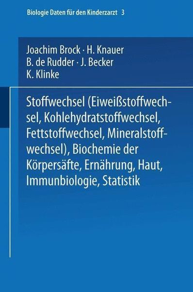 Produktbild: Stoffwechsel (Eiweissstoffwechsel &middot; Kohlehydratstoffwechsel &middot; Fettstoffwechsel &middot; Mineralstoffwechsel) - Biochemie der K&ouml;rpers&auml;fte - Ern&auml;hrung - Haut -