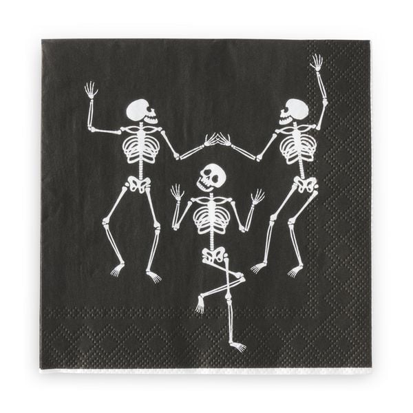 Produktbild: Serviette "Dancing Bones" 25x25cm