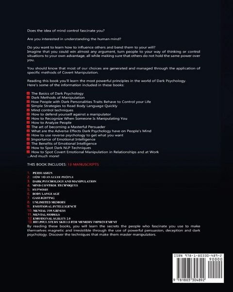 Produktbild: Dark Psychology and Manipulation