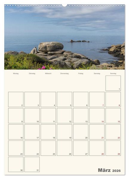 Produktbild: Sommertage in der Bretagne (hochwertiger Premium Wandkalender 2026 DIN A2 hoch), Kunstdruck in Hochglanz