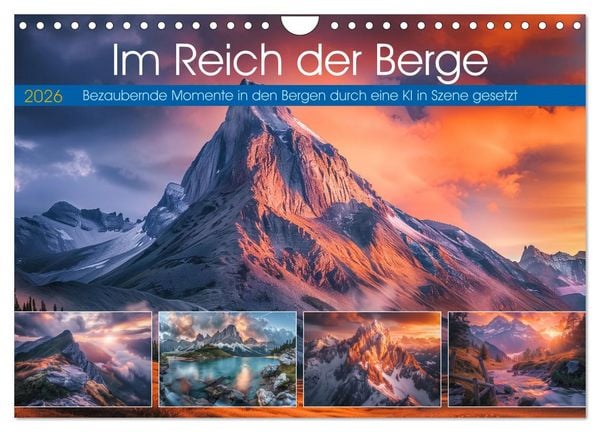 Produktbild: Im Reich der Berge (Wandkalender 2026 DIN A4 quer), CALVENDO Monatskalender