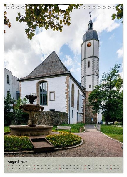 Produktbild: Neustadt an der Orla (Wandkalender 2027 DIN A4 hoch), CALVENDO Monatskalender