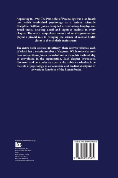 Produktbild: The Principles of Psychology Volume 1 of 2