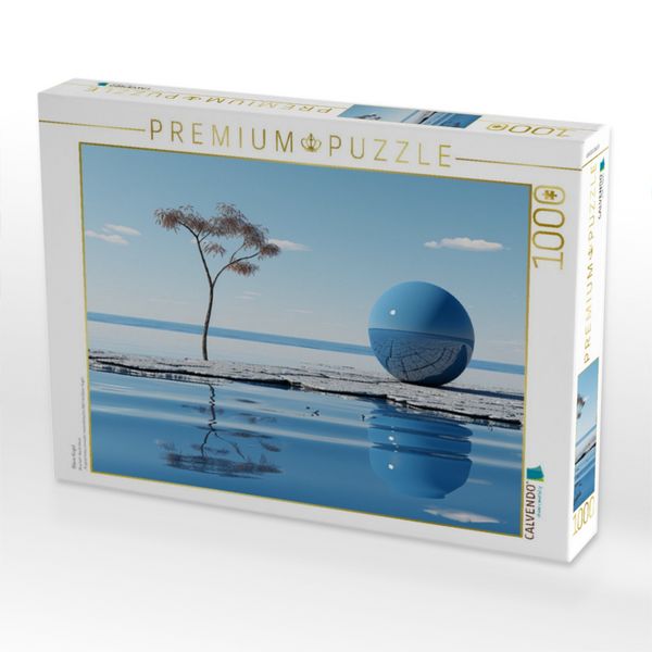 Produktbild: CALVENDO Puzzle Blaue Kugel | 1000 Teile Lege-Gr&ouml;&szlig;e 64x48cm Foto-Puzzle f&uuml;r gl&uuml;ckliche Stunden