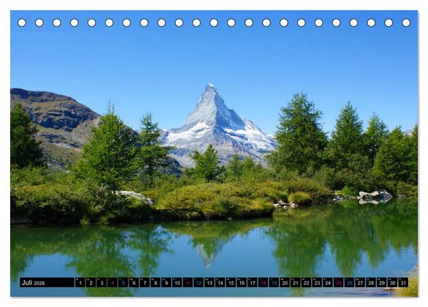 Produktbild: MATTERHORN. Faszination und Magie (Tischkalender 2026 DIN A5 quer), CALVENDO Monatskalender