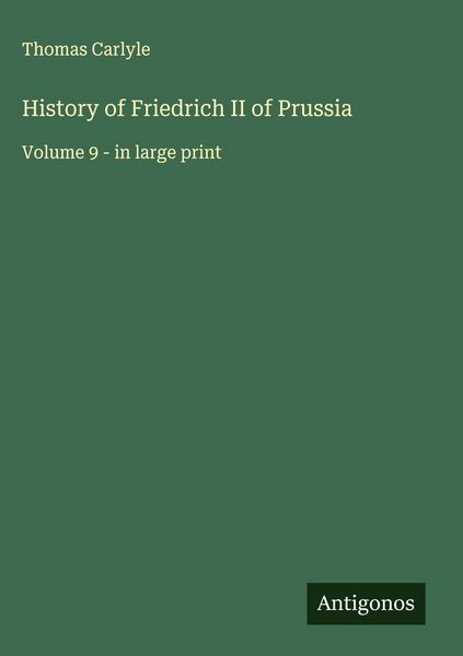 Produktbild: History of Friedrich II of Prussia
