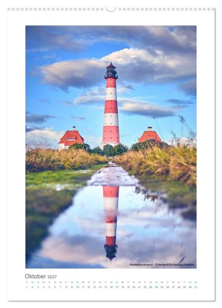 Produktbild: Leuchtt&uuml;rme an der Nordseek&uuml;ste (hochwertiger Premium Wandkalender 2027 DIN A2 hoch), Kunstdruck in Hochglanz
