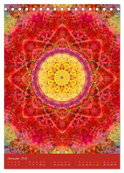 Produktbild: MANDALAS der Natur (Tischkalender 2026 DIN A5 hoch), CALVENDO Monatskalender