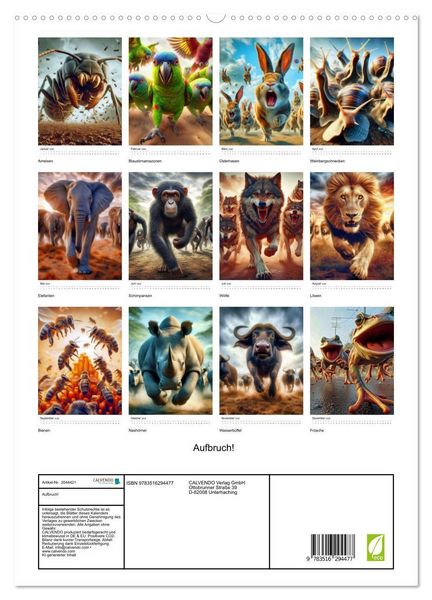 Produktbild: Aufbruch! (hochwertiger Premium Wandkalender 2026 DIN A2 hoch), Kunstdruck in Hochglanz