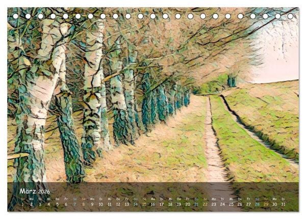 Produktbild: Surreales Farbspiel (Tischkalender 2026 DIN A5 quer), CALVENDO Monatskalender