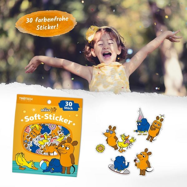 Produktbild: Tr&ouml;tsch Die Maus Soft-Sticker