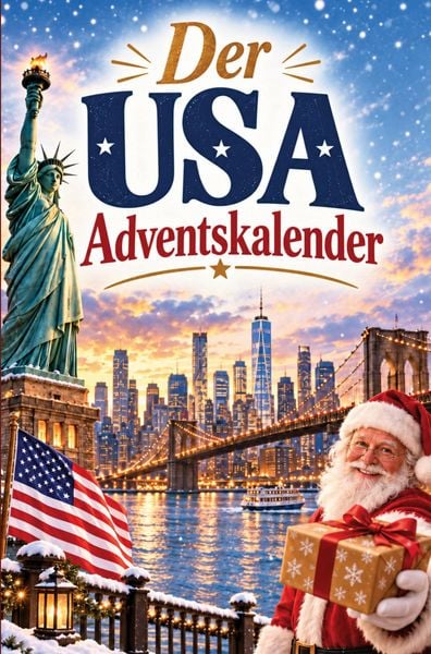 Produktbild: Der USA-Adventskalender: 24 Tage voller kurioser Fakten, festlicher Geschichten & kleiner Aha-Momente | Das Geschenk f&uuml;r alle Amerika-Liebhaber!