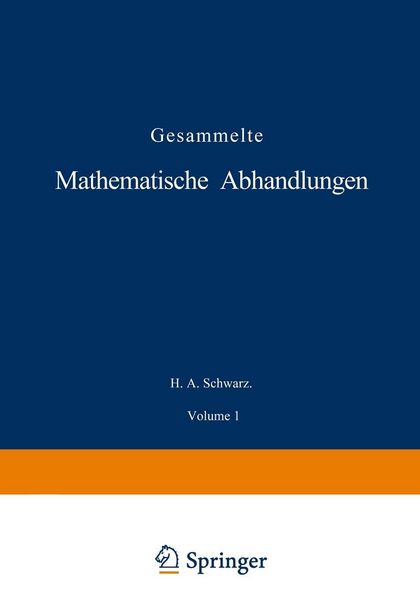 Produktbild: Gesammelte Mathematische Abhandlungen