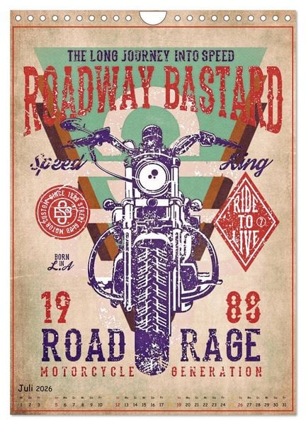 Produktbild: Motorrad Nostalgie (Wandkalender 2026 DIN A4 hoch), CALVENDO Monatskalender