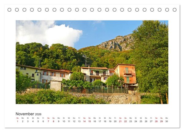 Produktbild: Valsolda. Malerische D&ouml;rfer am Luganer See (Tischkalender 2026 DIN A5 quer), CALVENDO Monatskalender