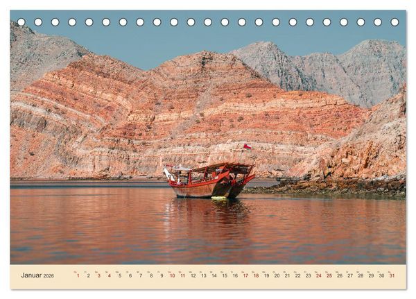 Produktbild: Musandam - Die omanische Exklave im geheimnisvollen Orient (Tischkalender 2026 DIN A5 quer), CALVENDO Monatskalender