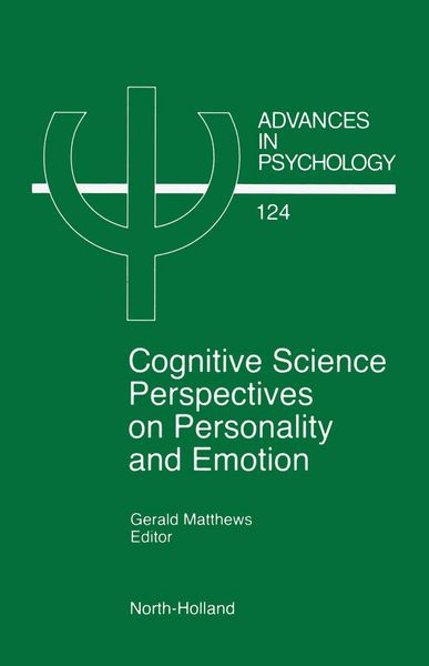 Produktbild: Cognitive Science Perspectives on Personality and Emotion