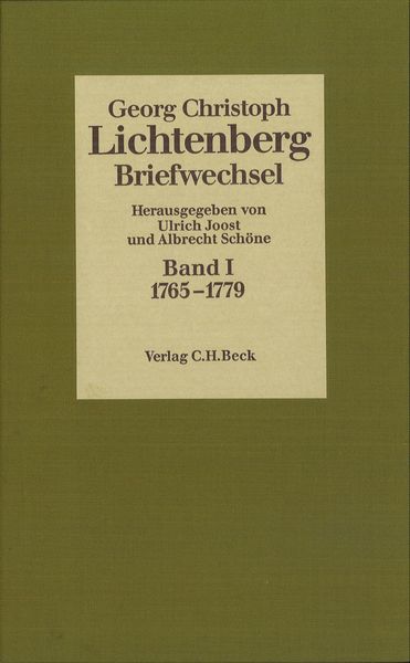 Produktbild: Lichtenberg Briefwechsel Bd. 1: 1765-1779