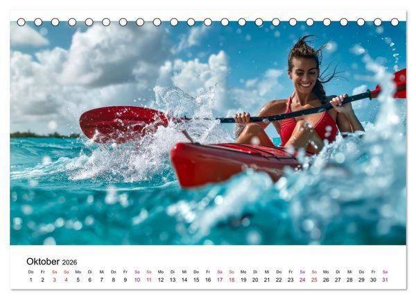 Produktbild: Ein cooler Sommer (Tischkalender 2026 DIN A5 quer), CALVENDO Monatskalender