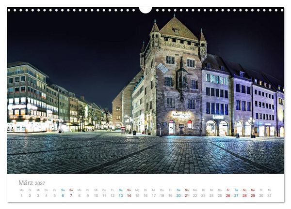Produktbild: N&uuml;rnberg - Stadt der Br&uuml;cken und Geschichte (Wandkalender 2027 DIN A3 quer), CALVENDO Monatskalender