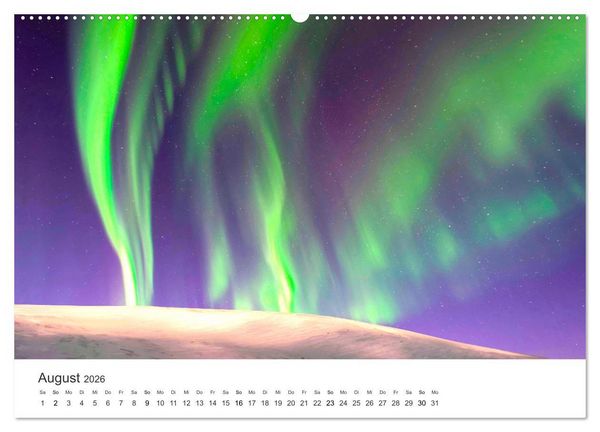 Produktbild: Nordlichter - ein beeindruckendes Schauspiel. (hochwertiger Premium Wandkalender 2026 DIN A2 quer), Kunstdruck in Hochglanz