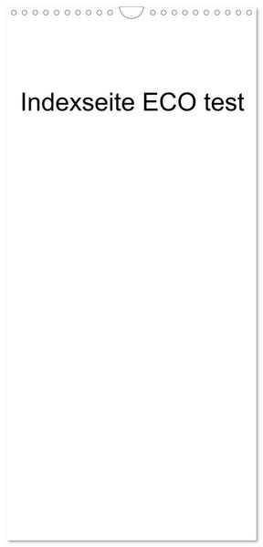 Familienplaner 2024 - indexseite ECO test mit 5 Spalten (Wandkalender, 21 x 45 cm) CALVENDO