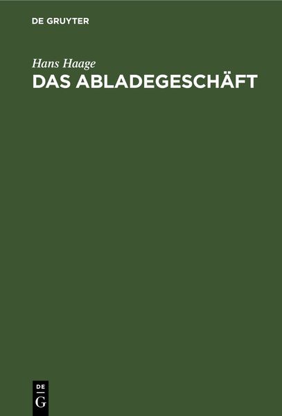 Produktbild: Das Abladegesch&auml;ft