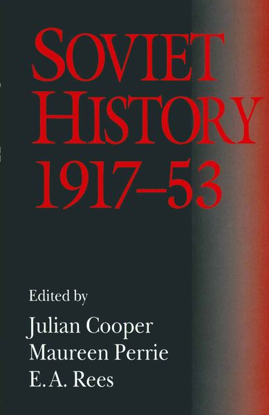 Produktbild: Soviet History, 1917&ndash;53