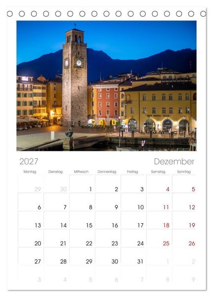 Produktbild: Tischplaner 2027 - Riva del Garda - Am Gardasee ganz im Norden (A5 Tischkalender zum Aufstellen) CALVENDO