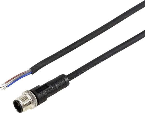 TRU COMPONENTS TC-12833176 Sensor-/Aktor-Anschlussleitung M12 Stecker, gerade 5 m Polzahl Sensoren: 5 1 St.