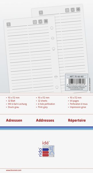 Produktbild: TimerTiming2 Adr/Notizen Formular