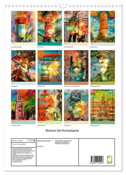 Produktbild: Bochum Die Ruhrpottperle (Wandkalender 2026 DIN A3 hoch), CALVENDO Monatskalender